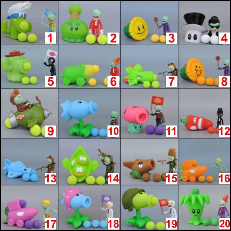 Plant Vs Zombie/Plants Vs Zombies/Mainan Plant Vs Zombie/Tembak Zombie
