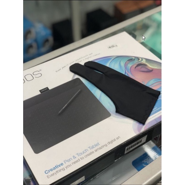Sarung tangan drawing glove untuk pen tablet Wacom Huion