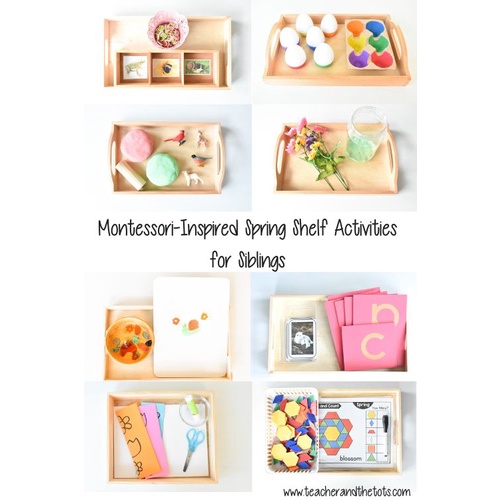 Montessori Wooden Tray - Wadah Bermain Montessori Anak