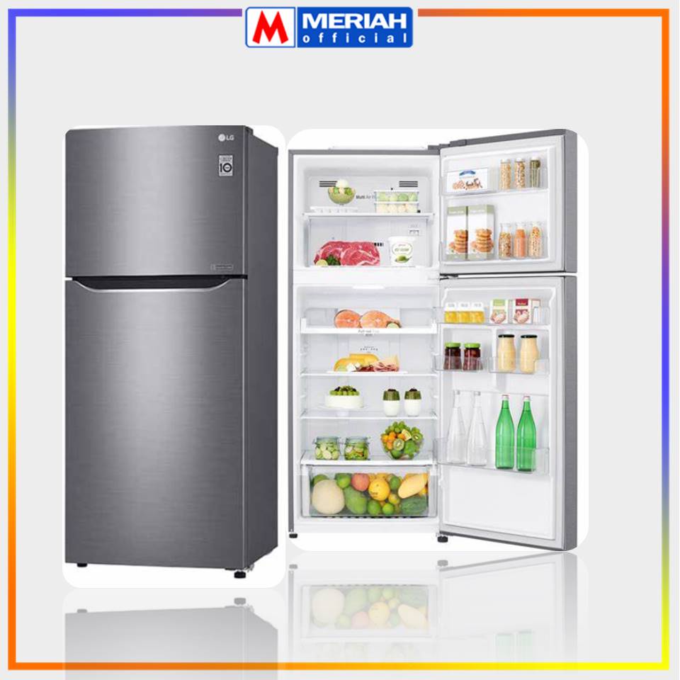 LG REFRIGERATOR GN B422SQCL - KULKAS LG SMART INVERTER 416L 384L