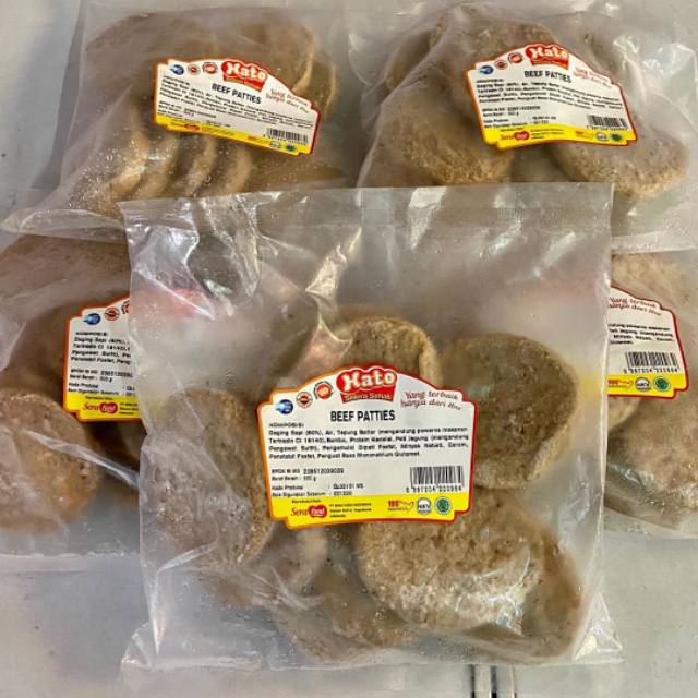 

HATO BEEF PATTIES 500gr Jateng only