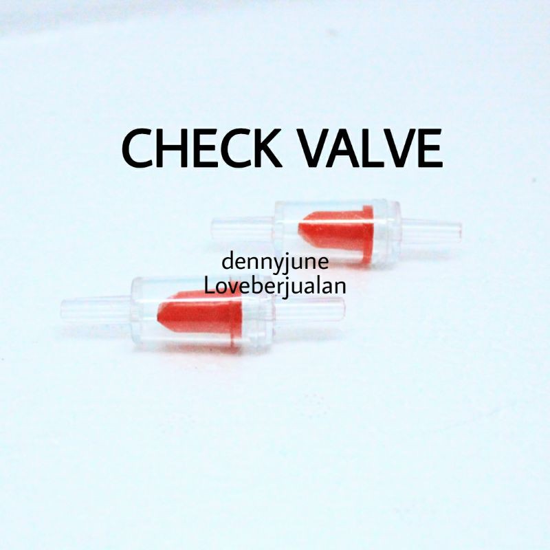 Check Valve Co2 Aquarium One Way Klep 1 Arah Long Transparent