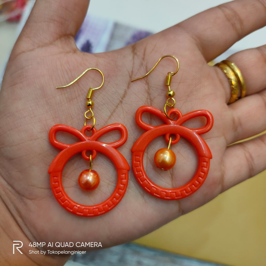 Anting Hijab Anting Korea Fashion Beauty Anting Chubby Lucu Kekinian Aksesoris Haul Tokopelanginicer