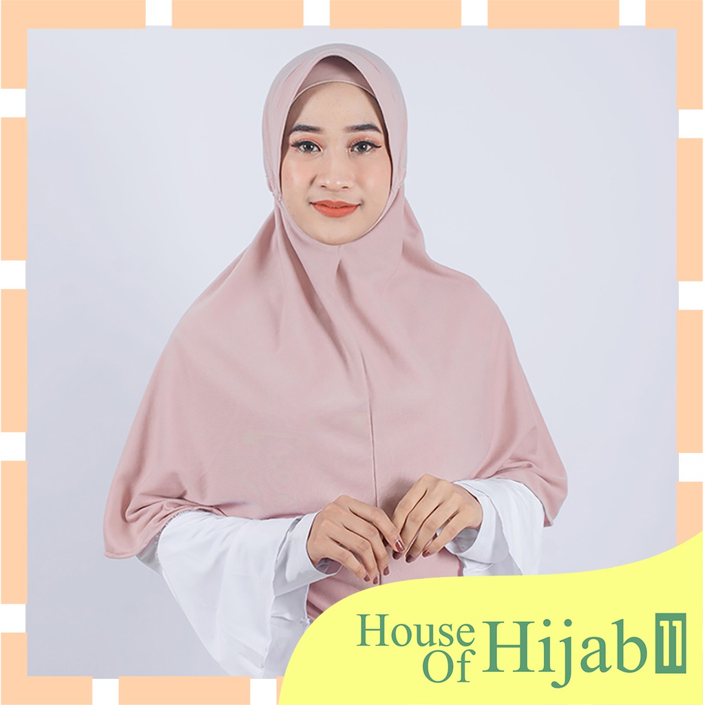 PROMO Terlaris..Jilbab Serut Size XL | Hijab Santai Homestatis | Khimar Instan Serut