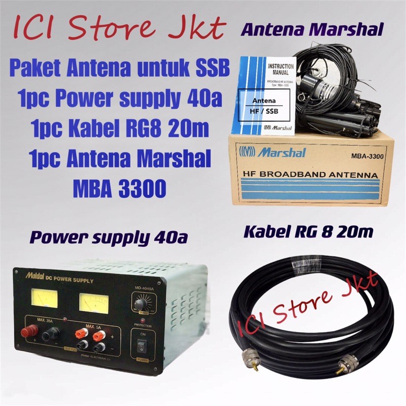 Paket antena hf broadband / paket antena ssb