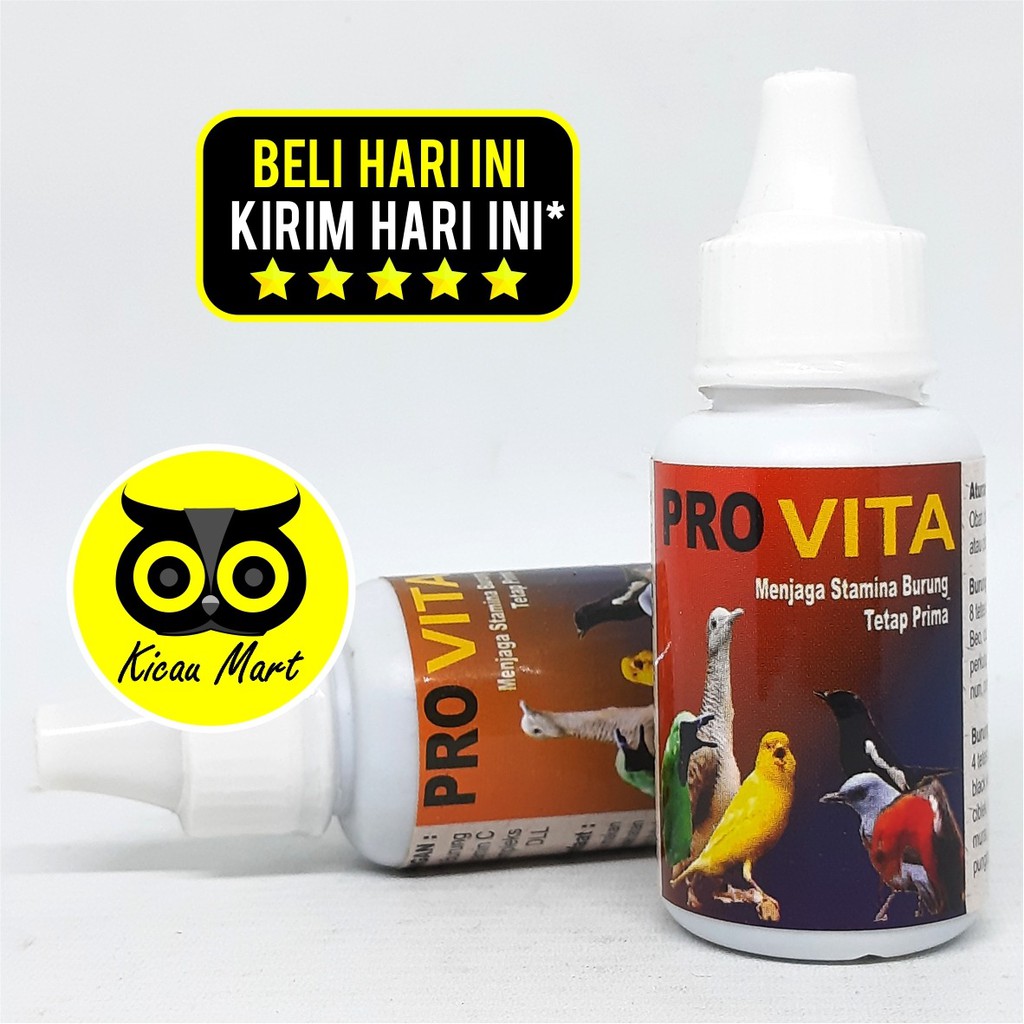 VITAMIN OBAT BURUNG KENARI MURAI LOVEBIRD PRO VITA PROVITA PENAMBAH NAFSU MAKAN STAMINA POWER GACOR