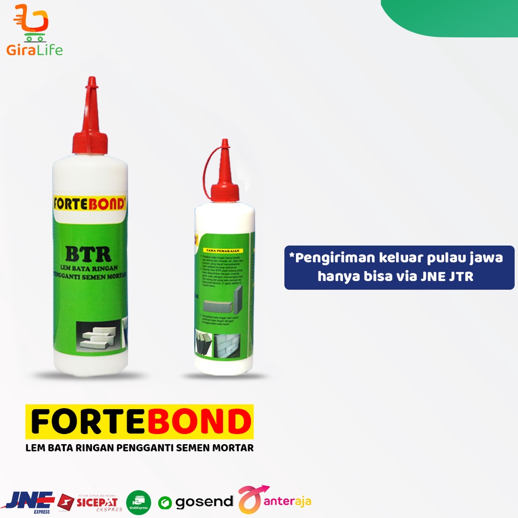 Lem Bata Ringan Hebel Fortebond BTR  Pengganti Semen Mortar