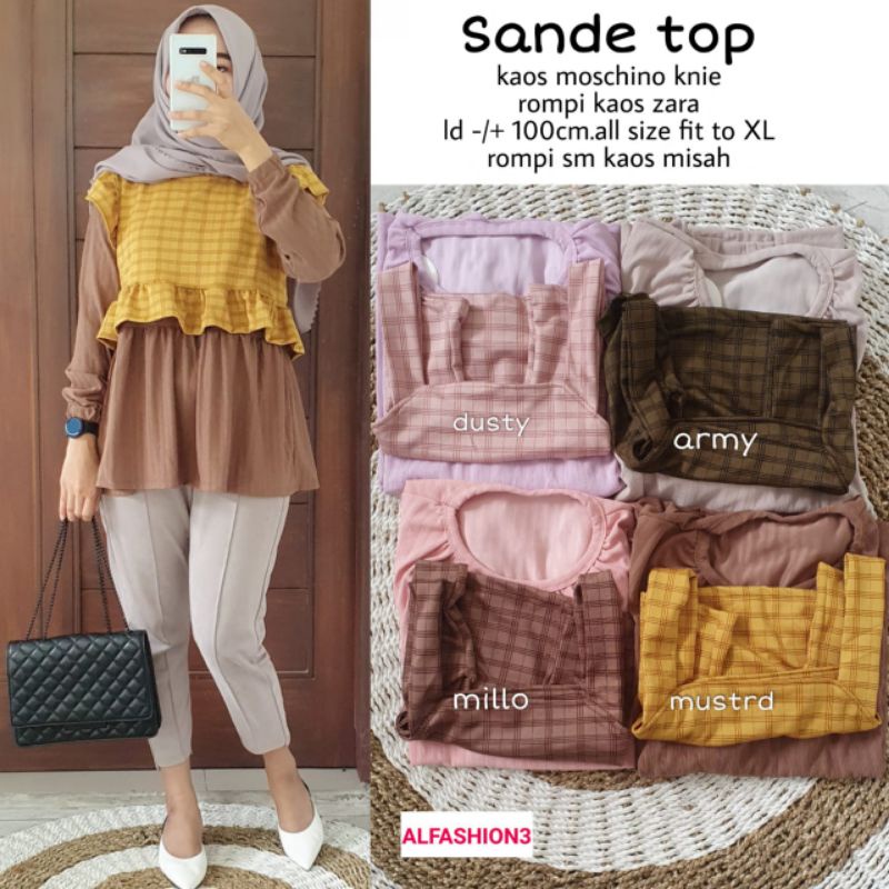 SANDE TOP BY ALFASHION