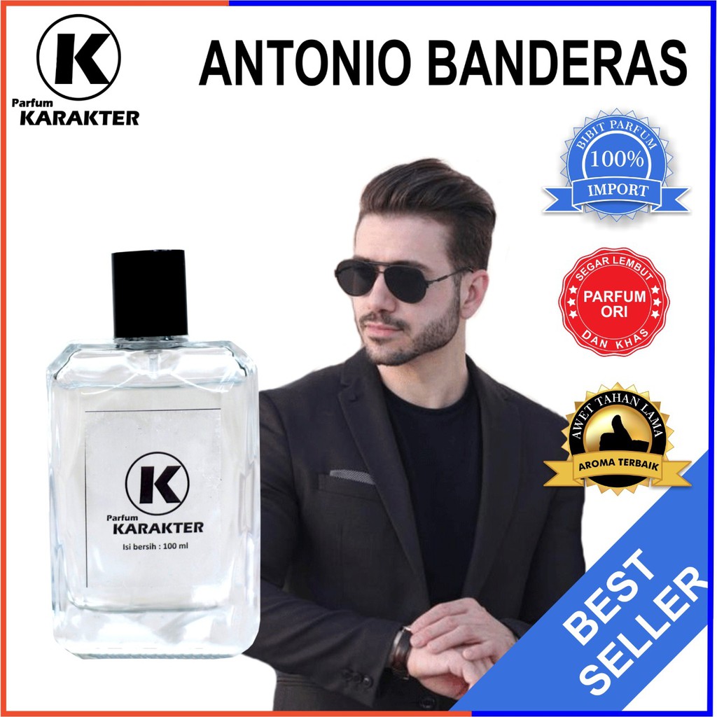 Bisa Cod | Parfum Cowok Antonio Banderas  Bibit Parfum Import Wangi &amp; Tahan Lama  Kemasan 100ml