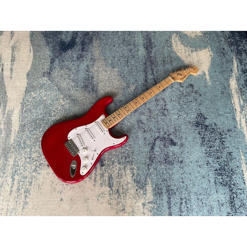 Miniatur Gitar Listrik Fender Stratocaster Merah Original