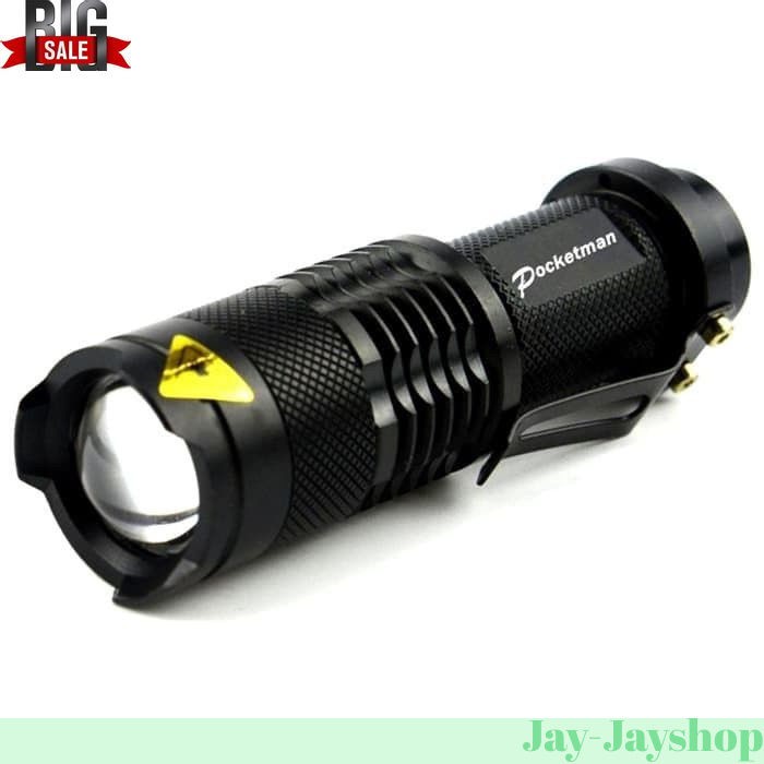 Pocketmen SENTER LED FLASHLIGHT 2000 lumens WATERPROOF! Professional!