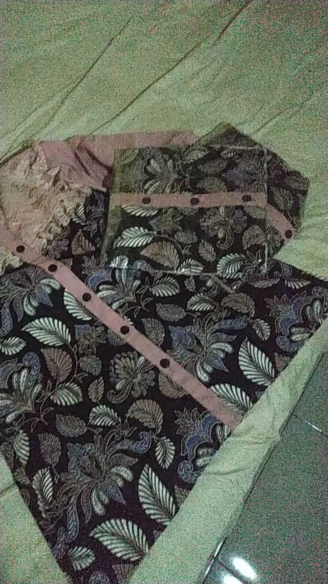 Tey-17 Batik Wanita Asj Sa Hrb026 Kenongo Kemeja Tosca Pendek