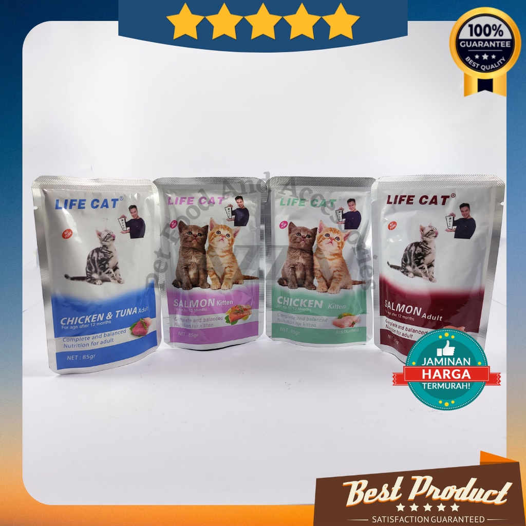 Life Cat Pouch 85 gr / Makanan Kucing Basah