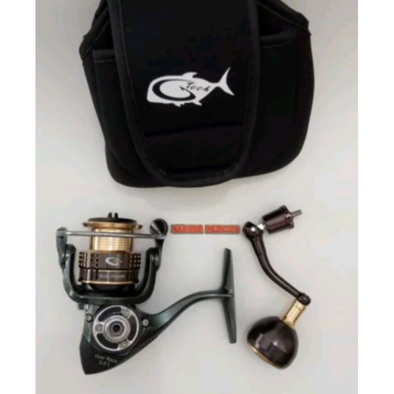 Reel G-tech dual power 800sw 13+1bearing power handle body metal