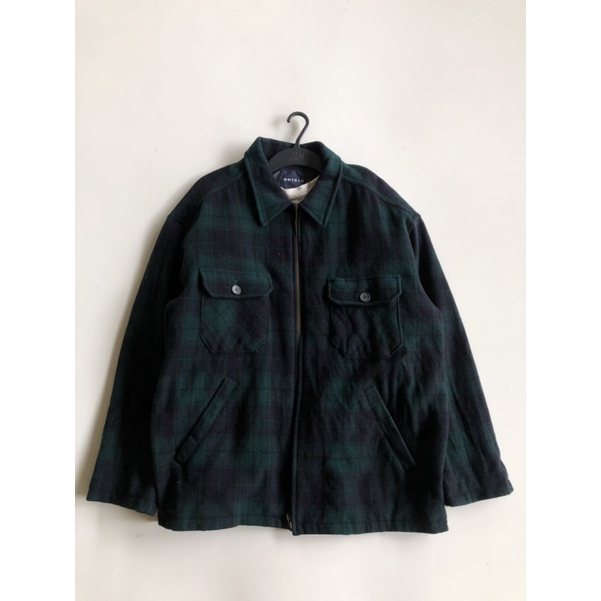 Vintage jaket flannel wol uniqlo
