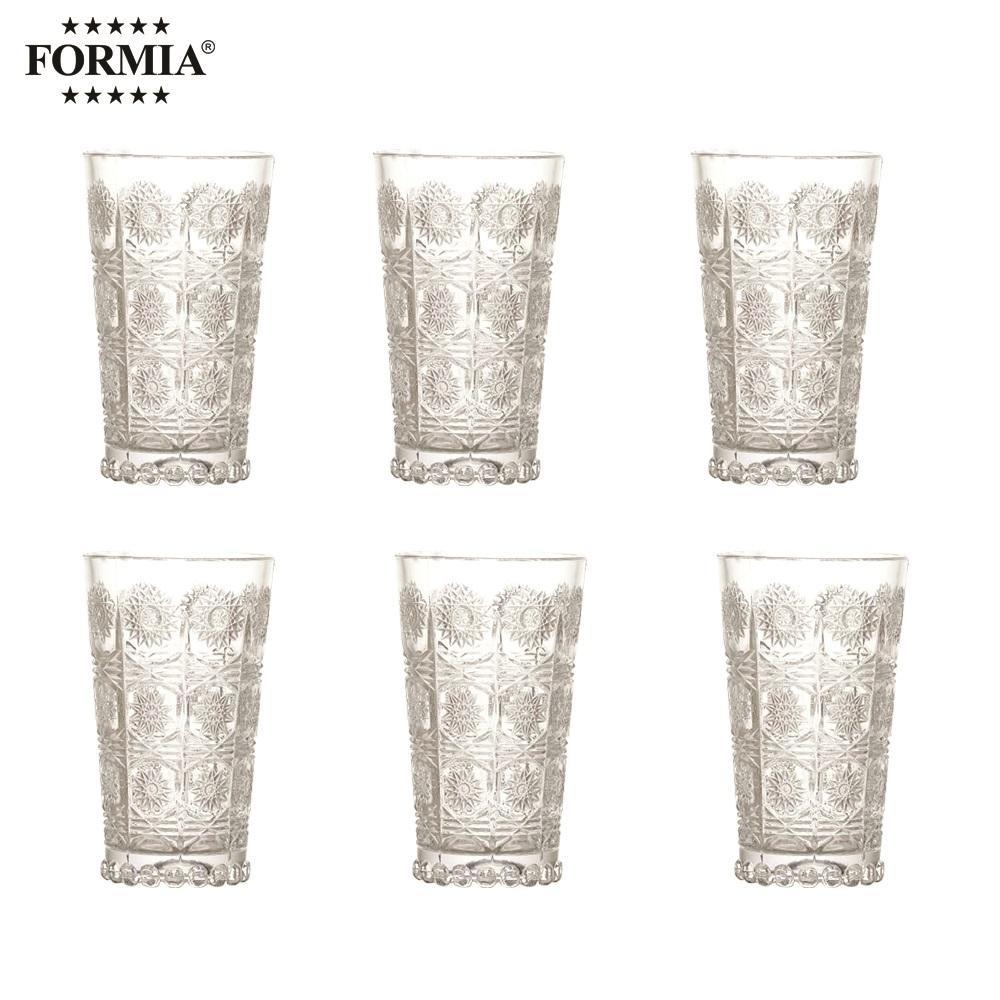 Asialiving formia gelas minum crystal 500 pk set of 6 Not Specified