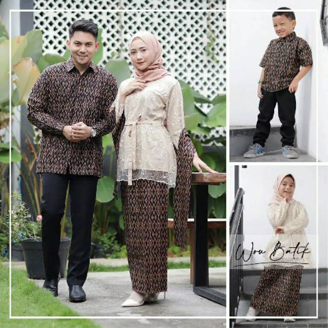 Maura Couple Keluarga - Sania Ruffle Batik Couple ori Ndoro jowi DNT Garansi Termurah Shopee - Nuna