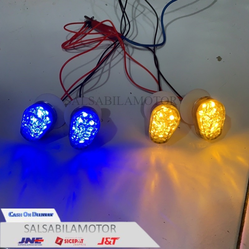 Lampu sein sen tempel Diamond CBR NEW-CB150 R-R15 V2 V3-R25-VIXION NEW-VERZA 150 Universal Motor aks