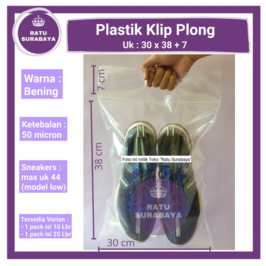 Jual Plastik Ziplock Klip Pond Oval Uk 30x387 Cm Bening Sepatu Tas Klip Baju Jaket Isi 25 Lbr 3741