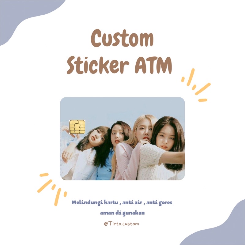 

COD Custom sticker atm / Sticker skin card TERMURAH