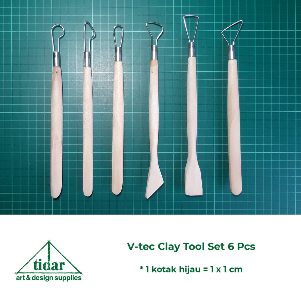 

[MR] V-Tec Clay Tool Set E10/6 - Pottery Sculpting Tool - Butsir