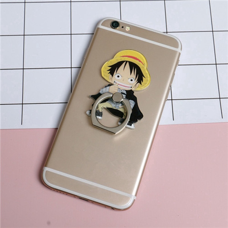 Ring Holder Putar 360 Model Anime One Piece Bahan Metal Untuk Handphone Universal