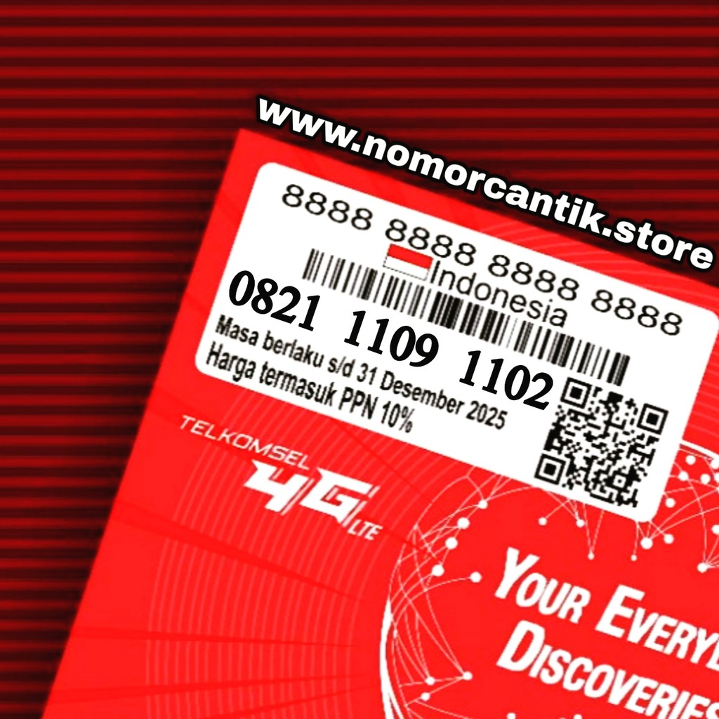 Nomor Cantik Kartu Perdana Simpati ABCD ABCD SERIBU SERATUS 1100 1000 1109 1102 NOMOR CANTIK 4G LTE