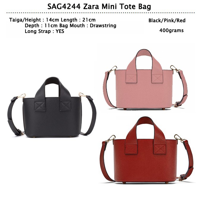 TAS SELEMPANG ZARA/ TAS IMPOR MURAH/ ZARA ZARA MINI TOTE BAG - SAG4244