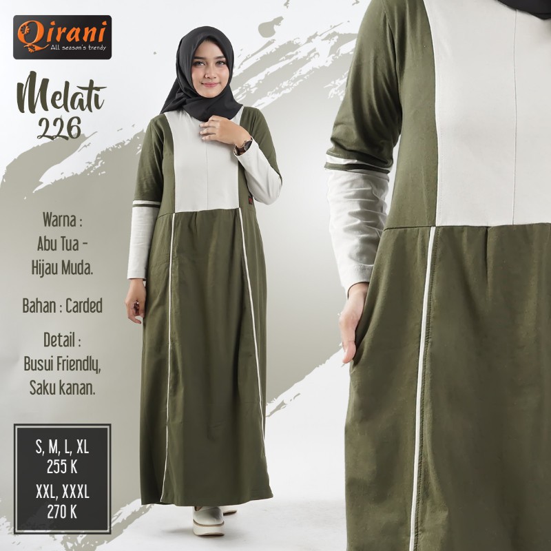 promo harga GAMIS QIRANI MELATI 226