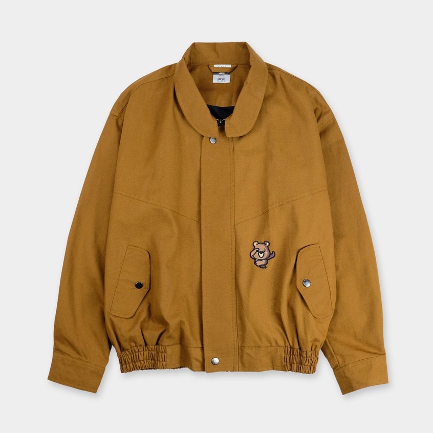 CRSL Choco Aero Jacket | Brown | Bomber Vintage  Flight Jacket | Jaket Motor Unisex Pria Wanita