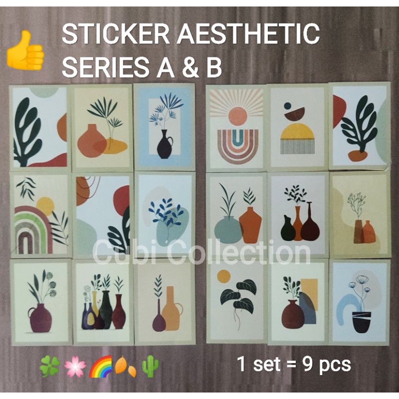 

9 PCS STICKER SEAL AESTHETIC ESTETIK UNTUK GIFT HAMPERS BAGUS & TERMURAH!!