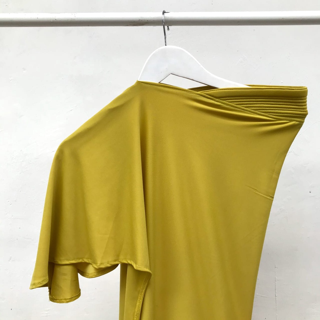 Khimar Jersey Premium / Khimar Pinguin / Khimar Jersey / Jilbab Kerudung Intant-Penguin Lime