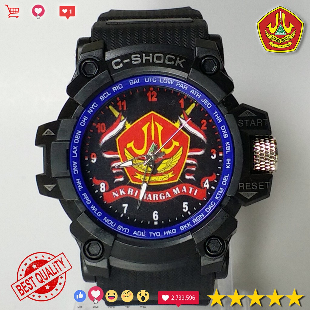 (BEST COLLECTION) JAM TANGAN BANSER ANTI AIR { LIST BIRU }