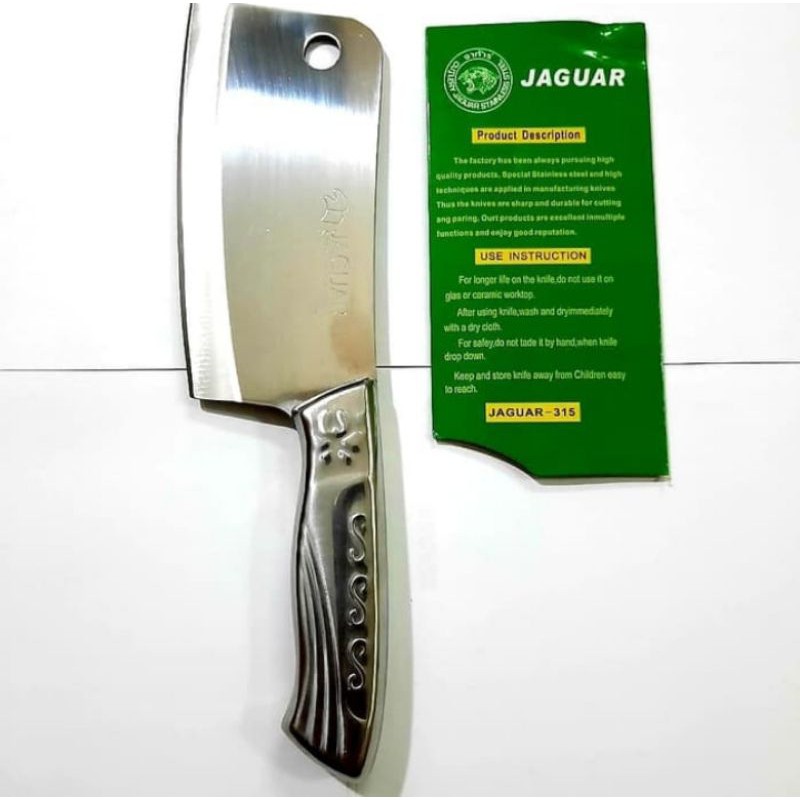 golok daging/ pisau jaguar stenlles steel 315 316Pisau Cacah Daging Anti Karat