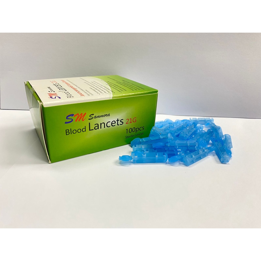 Lancet / Jarum Bekam 21G Sammora isi 100 Korea / Jarum Sinocare 28G isi 50