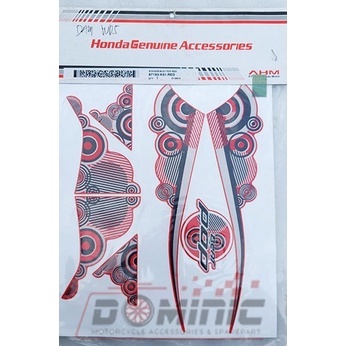Sticker Striping Beat POP Black,White,Red 871X0K61 ORIGINAL AHM