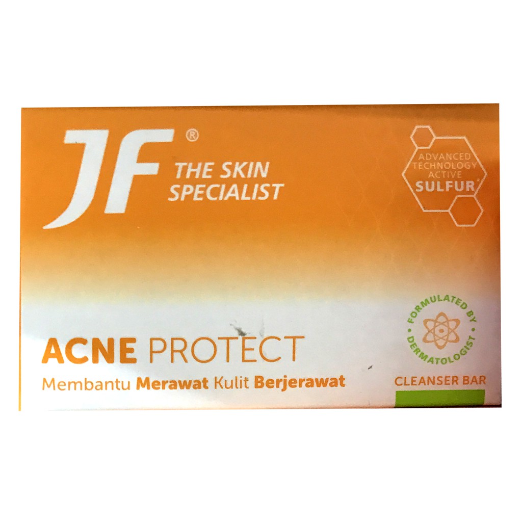 Jf Sulfur Acne Protect 90gr Sabun Batang Untuk Membantu Merawat Kulit Berjerawat