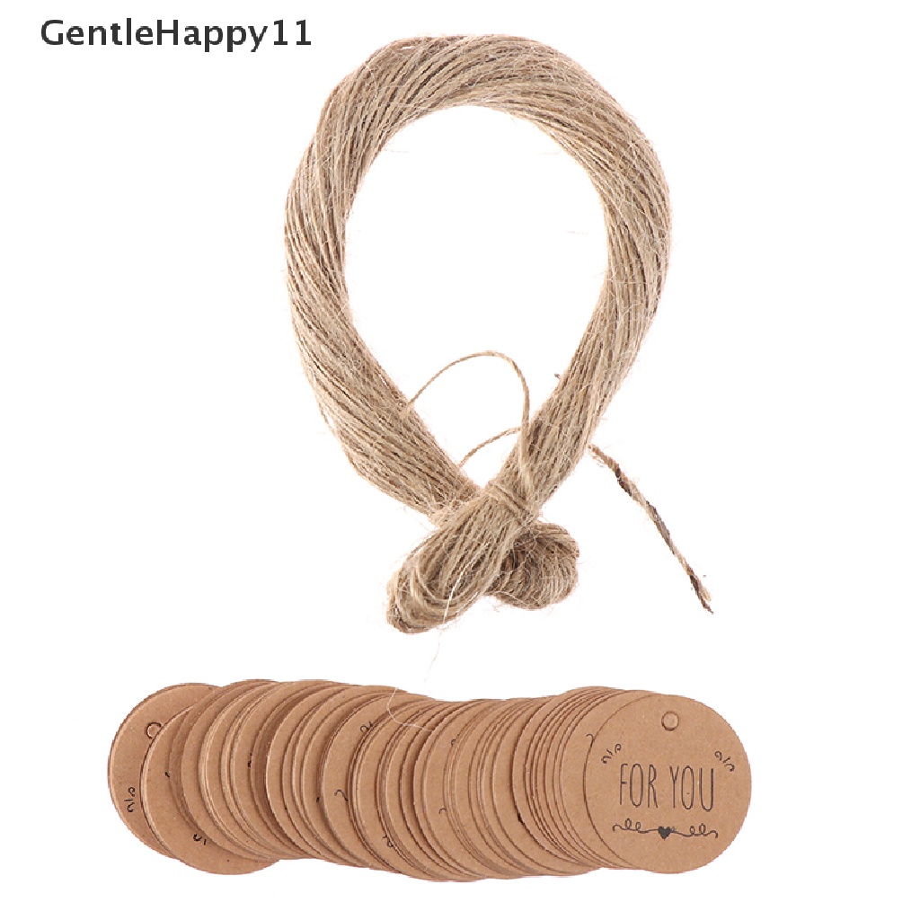 100pcs Label Tag Kertas Kraft Motif For you Untuk Dekorasi Hadiah