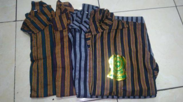 Baju Adat Jawa Surjan lurik Dewasa ukuran S-XXL  | baju lurik adat jawa Pria Dewasa