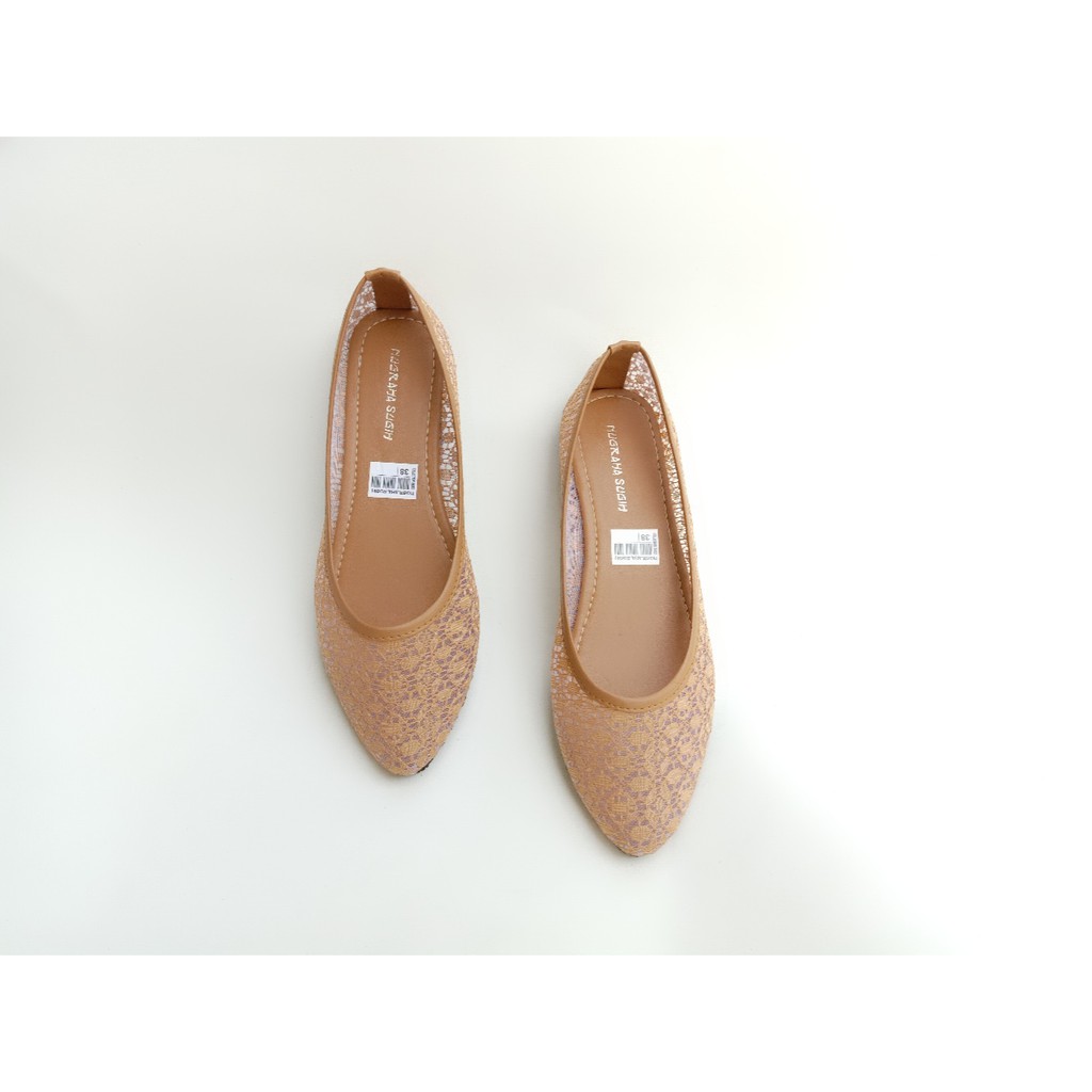 Sepatu Wanita Flat Shoes Nagita Sol Karet Terbaru B13