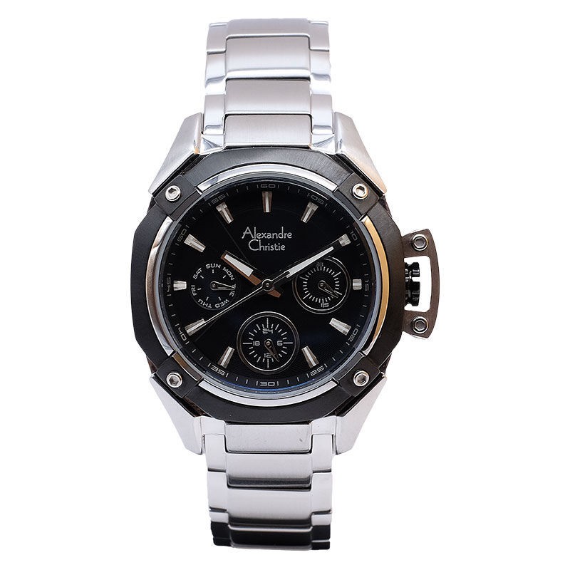 JAM TANGAN WANITA ALEXANDRE CHRISTIE AC6225 AC 6225 BFBTBBA SILVER ANALOG STAINLESS STRAP