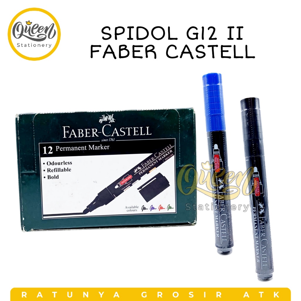 

1 PCS SPIDOL G12 FABER CASTELL / SPIDOL PERMANENT/ PERMANENT MARKER FABER CASTELL