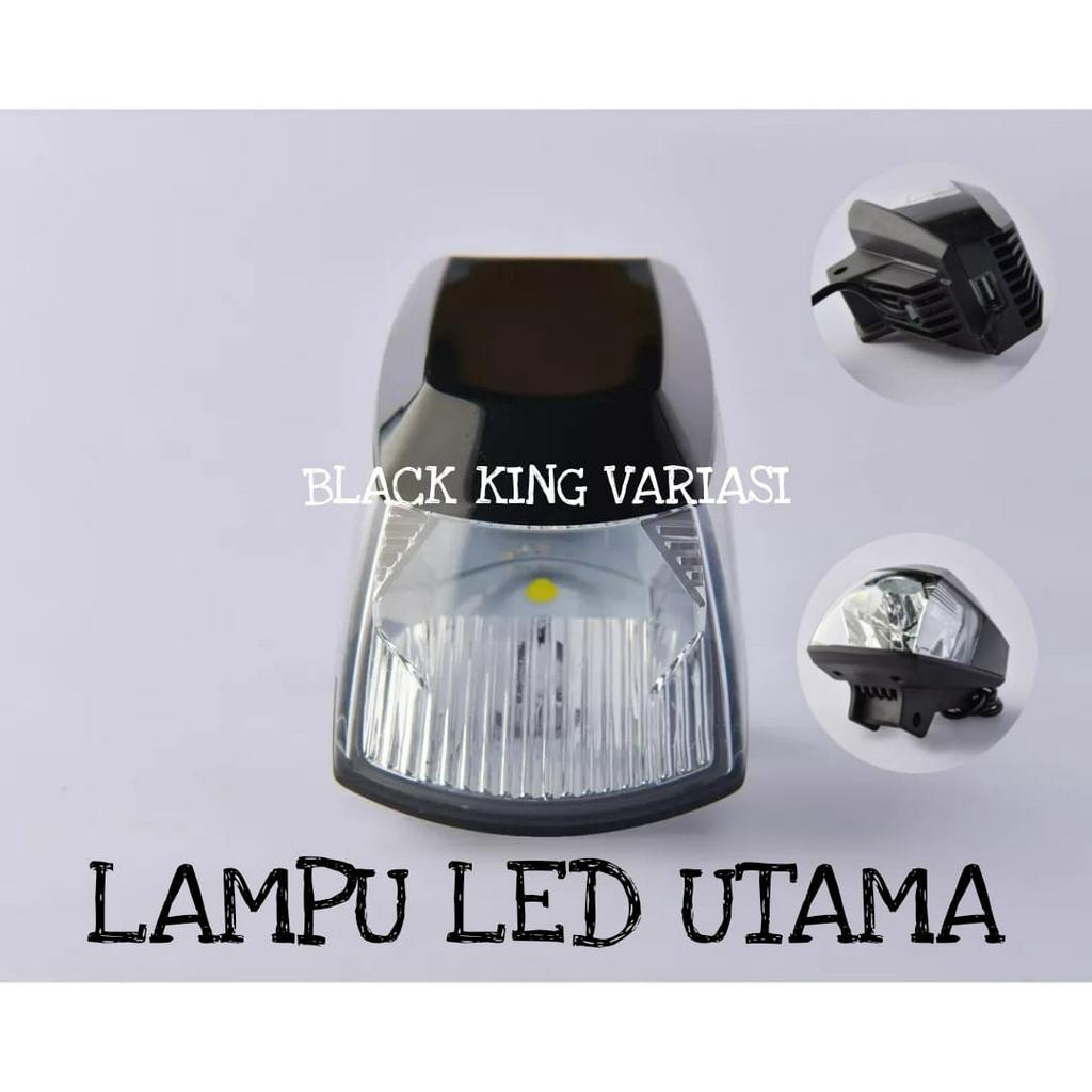 Lampu Utama Motor LED Rayton 40 Watt Ac Dc Lampu Depan Motor Led USB Universal Arus Ac-Dc E03B Lampu tembak Motor Sorot Led