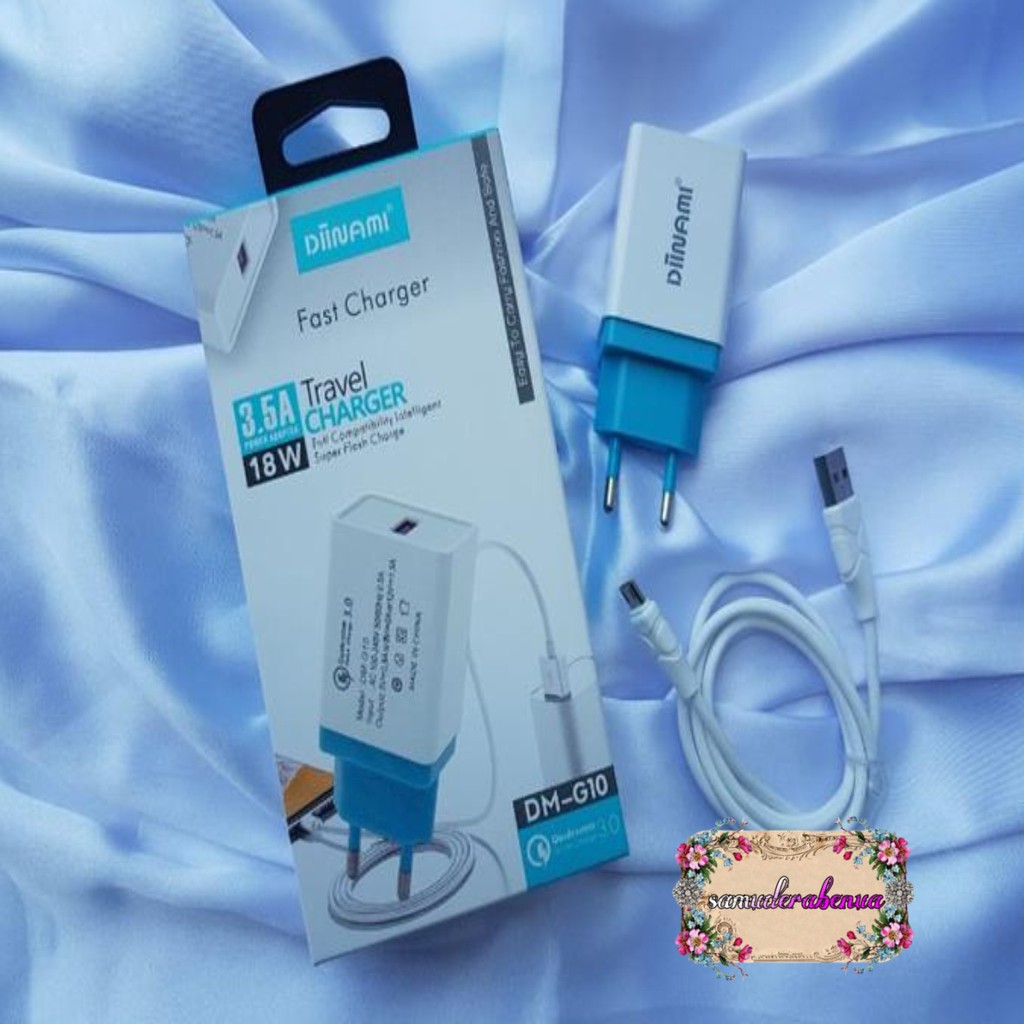 BM057 G10 Cashan charger DIINAMI 3Amper 18wat Micro usb Samsung oppo Vivo xiaomi realme Fast SB1476