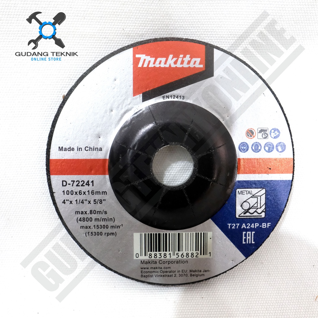 Mata Gerinda SLEP 4&quot; MAKITA / Batu Gerinda Gurinda Grinda POLES 4 Inch MAKITA