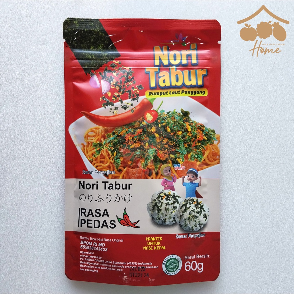 

Nori Tabur rumput laut Rasa PEDAS 60g Java super food furikake seaweed