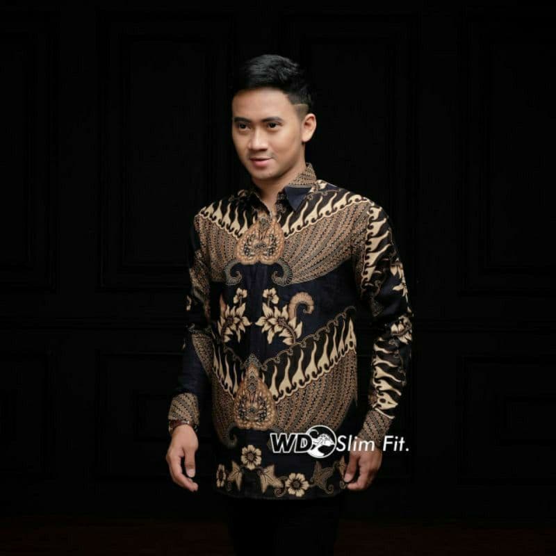 KEMEJA BATIK PRIA LENGAN PANJANG SIZE M L XL XXL BSWART Batik HRB026 kenango panjang padi