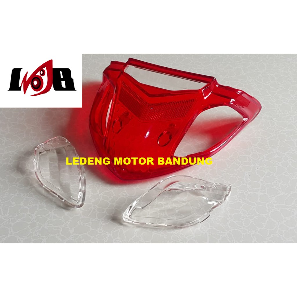 Mika Stop Plus Sen Supra Fit New Kaca Lampu Rem Belakang Lokal