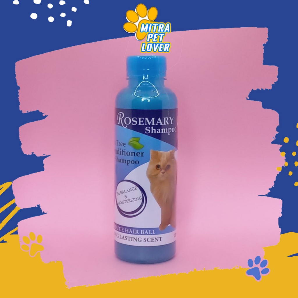 SHAMPO &amp; CONDITIONER KUCING - ROSEMARY CAT SHAMPOO 250ML ORIGINAL - UNTUK MELEMBUTKAN DAN MENGEMBANGKAN BULU KUCING KITTEN WANGI HARUM SEGAR - PET ANIMAL HEALTHCARE AND VETERINARY TAMASINDO OBAT KESEHATAN VITAMIN HEWAN BINATANG PELIHARAAN MITRAPETLOVER