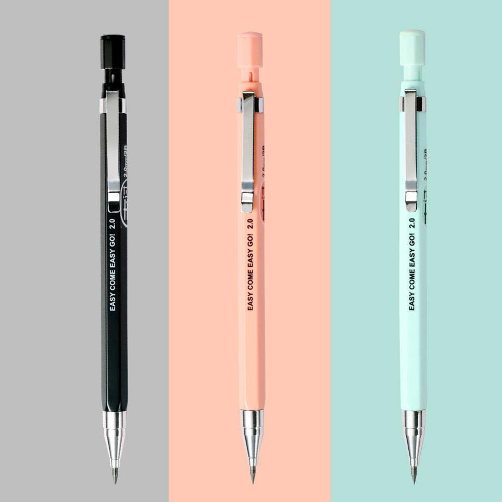 ELEGANT Novelty Mechanical Pencil Creative Propelling Pencils Automatic Pencil Pencils With Sharpener Candy Color Student Stationery High Quanlity Drawing Writing Pencils Office School Supplies